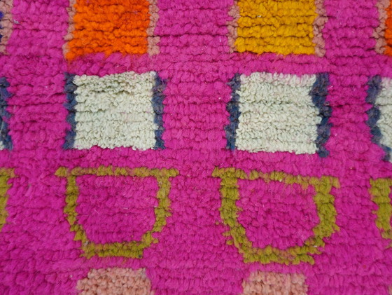 Image 1 of Berber tapijt - 220 cm x 147 cm - roze wol