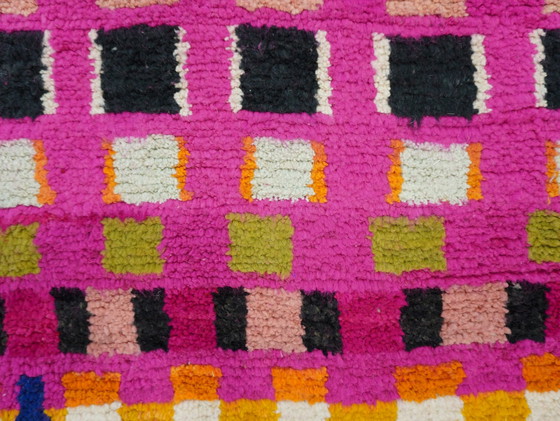 Image 1 of Berber tapijt - 220 cm x 147 cm - roze wol