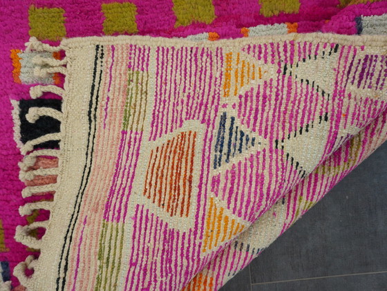 Image 1 of Berber tapijt - 220 cm x 147 cm - roze wol