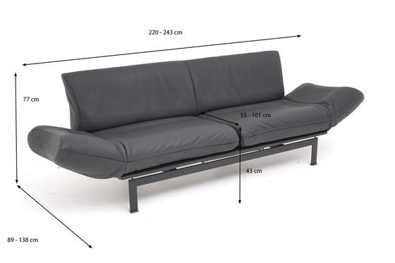 Image 1 of De Sede DS 140 slaapbank multifunctionele bank retro Frigg leer