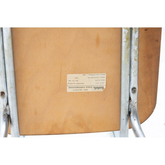 Image 1 of Paar vintage Tsjechoslowaakse gekleurde formica caféstoelen, jaren 1960