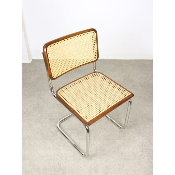 Image 1 of Paar vintage Cesca B32 bruine stoelen van Marcel Breuer