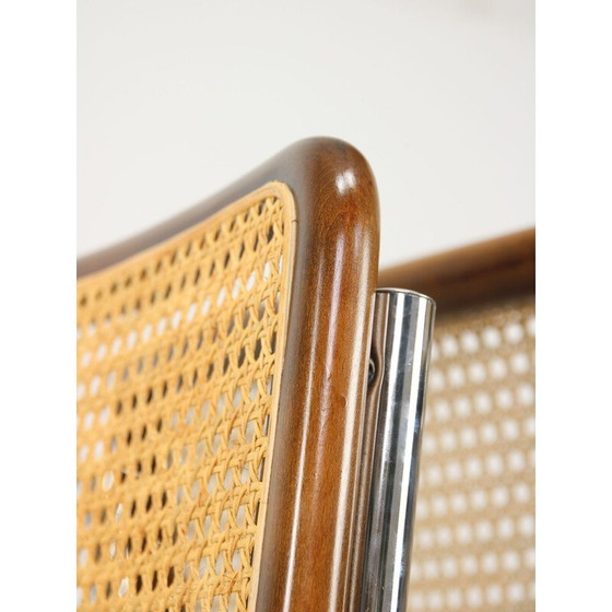 Image 1 of Paar vintage Cesca B32 bruine stoelen van Marcel Breuer