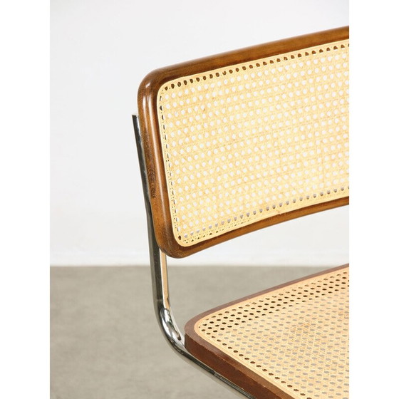 Image 1 of Paar vintage Cesca B32 bruine stoelen van Marcel Breuer