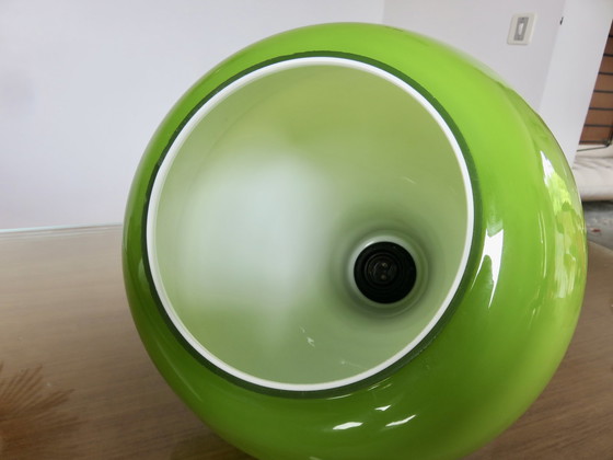 Image 1 of Groene Opaline Hanglamp 70's