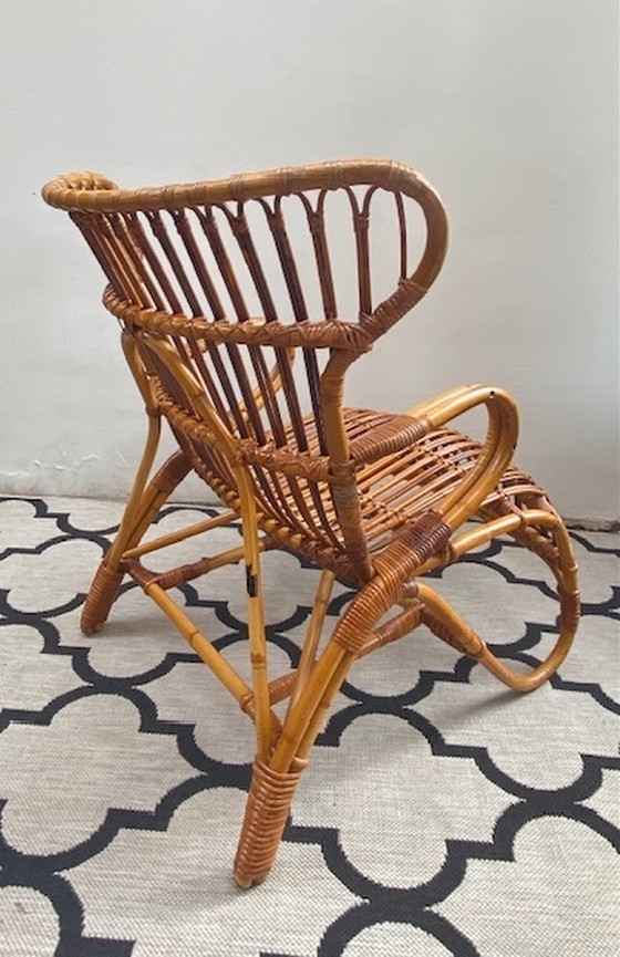 Image 1 of Rotan Bamboe Rohe fauteuil Dutch Design