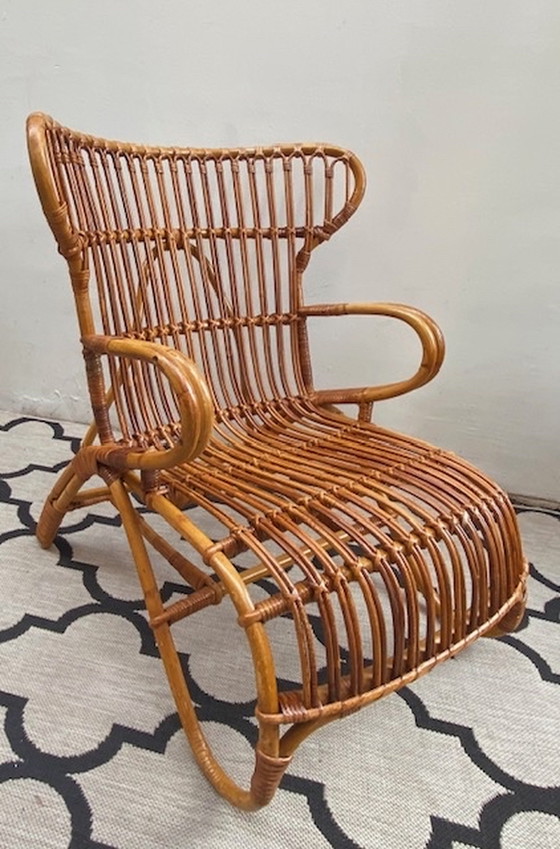 Image 1 of Rotan Bamboe Rohe fauteuil Dutch Design