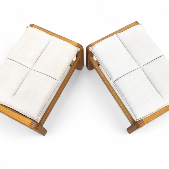 Image 1 of Vintage Dala voetenbankjes van Knut en Marianne Hagberg voor Ikea, 1980S