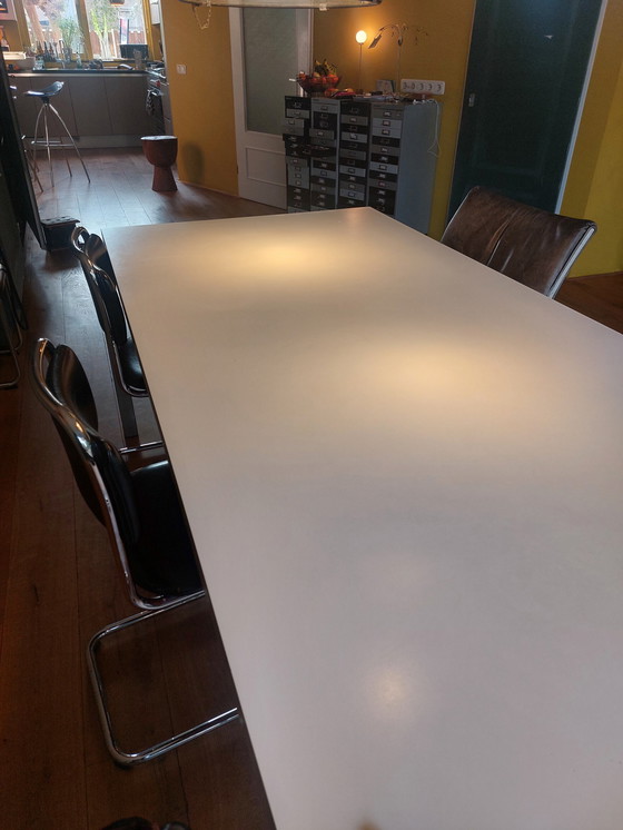 Image 1 of Design Eettafel Met Los Draaibaar Tafelblad