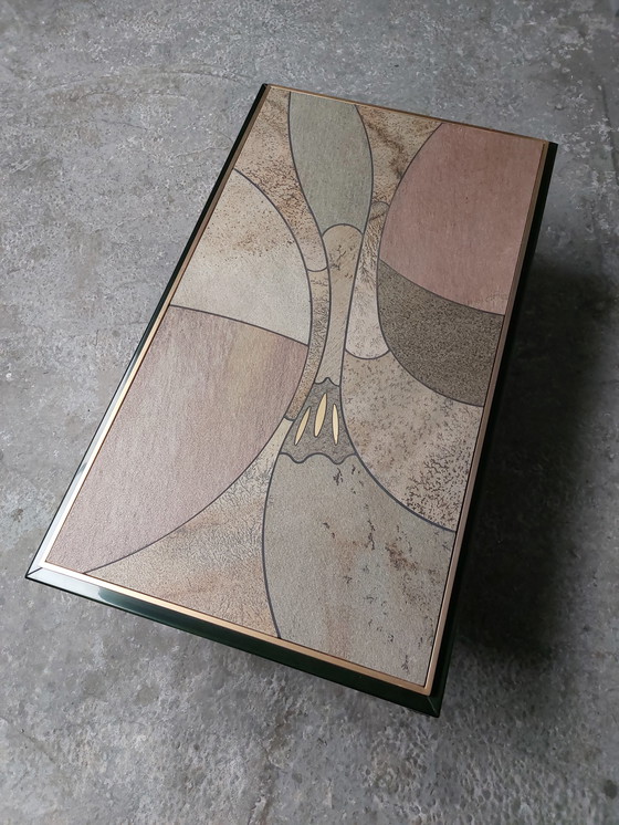 Image 1 of Fedam gilded 24 carat coffee table