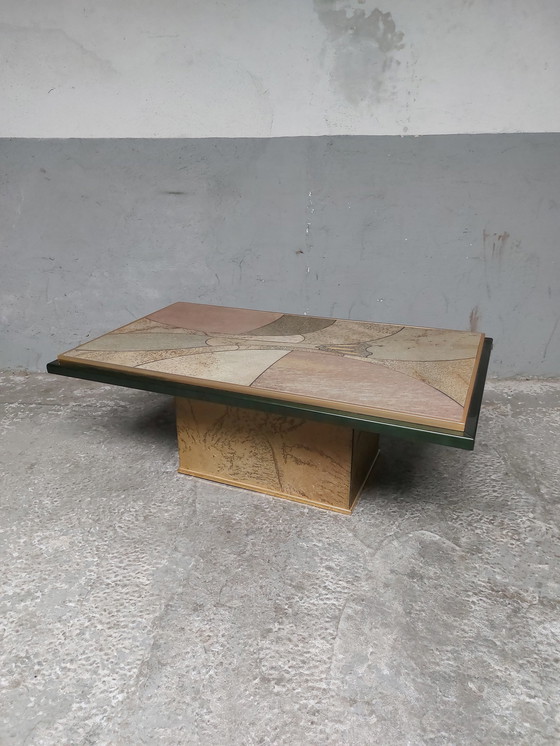 Image 1 of Fedam gilded 24 carat coffee table