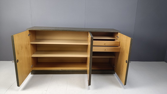 Image 1 of Grafisch brutalistische credenza, jaren 1970