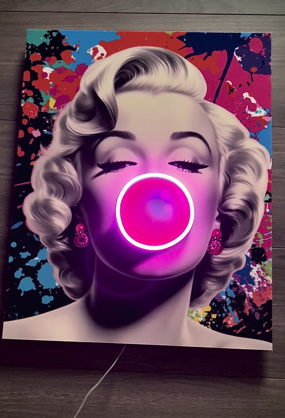 Image 1 of LEDMansion Marilyn Monroe Pop Led- Kunst