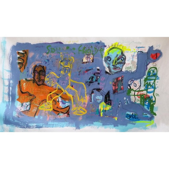 Image 1 of Vintage schilderij "Punch" door Jazzu, 2018