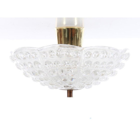 Image 1 of Vintage kristallen plafondlamp van Carl Fagerlund voor Orrefors, 1960