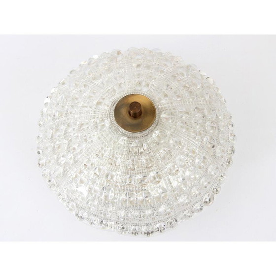 Image 1 of Vintage kristallen plafondlamp van Carl Fagerlund voor Orrefors, 1960