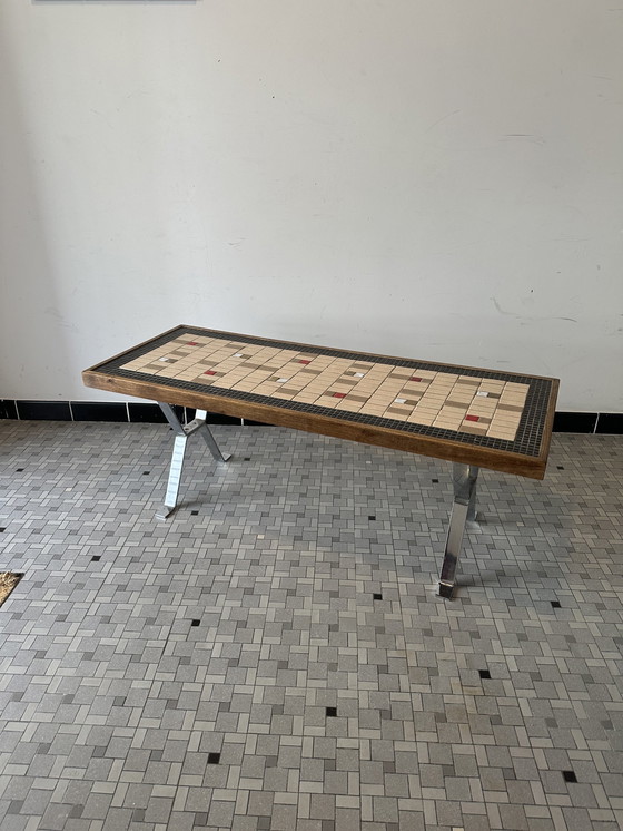 Image 1 of Coffee  Ceramic Table 1960 Belgium 