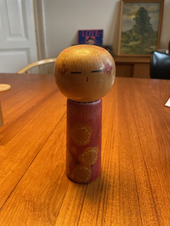 Image 1 of Vintage Kokeshi Japanse Poppen