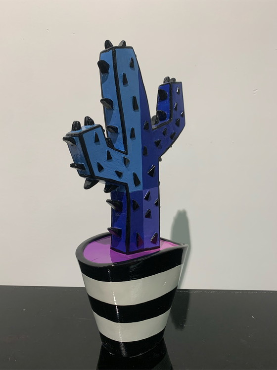 Image 1 of Jacqueline Schäfer - Blauwe Cactus