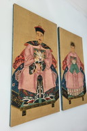 2x Chinese Ancestors portraits