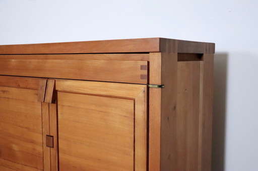 Pierre Chapo R13 Dressoir In Massief Iepen, Frankrijk 1960