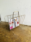 Vintage tijdschriftenrek string ontwerp