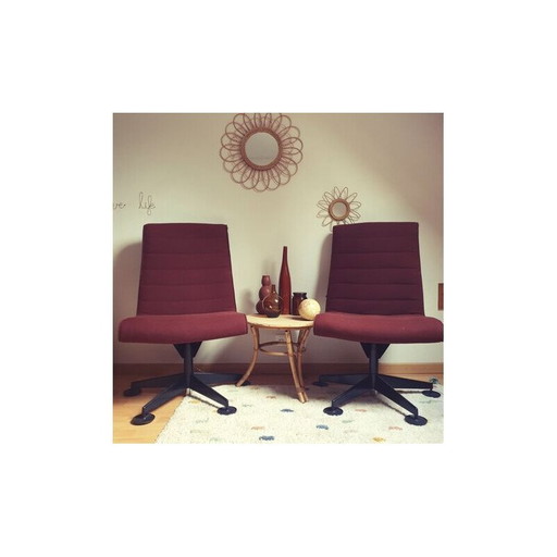 Paar vintage fauteuils van Richard Sapper voor Knoll, 1970