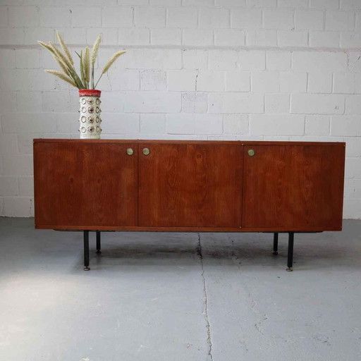 Teak sideboard by Louis Paolozzi for Monopoly, France 1960's