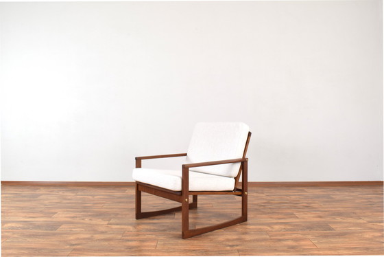 Image 1 of Mid Century Deense Teakhouten Loungestoel, 1960S.