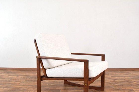 Image 1 of Mid Century Deense Teakhouten Loungestoel, 1960S.