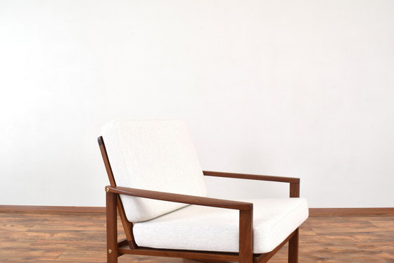 Image 1 of Mid Century Deense Teakhouten Loungestoel, 1960S.