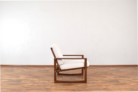 Image 1 of Mid Century Deense Teakhouten Loungestoel, 1960S.