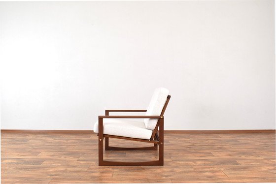 Image 1 of Mid Century Deense Teakhouten Loungestoel, 1960S.