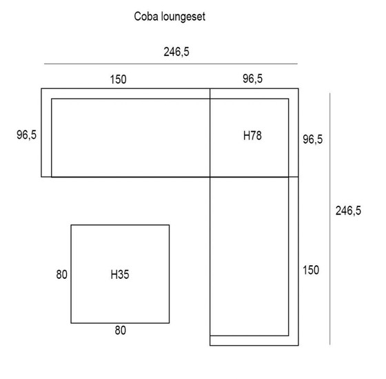 Image 1 of Garden Type Coba Tuin Loungeset 4-Delig