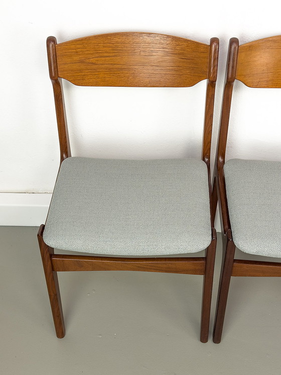 Image 1 of Deense teakhouten eetkamerstoelen, jaren 1960, set van 6