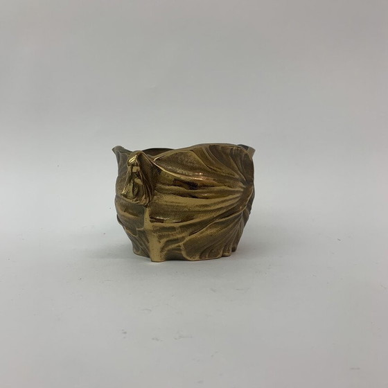 Image 1 of Vintage bronzen Art Nouveau bloempot, jaren 1930