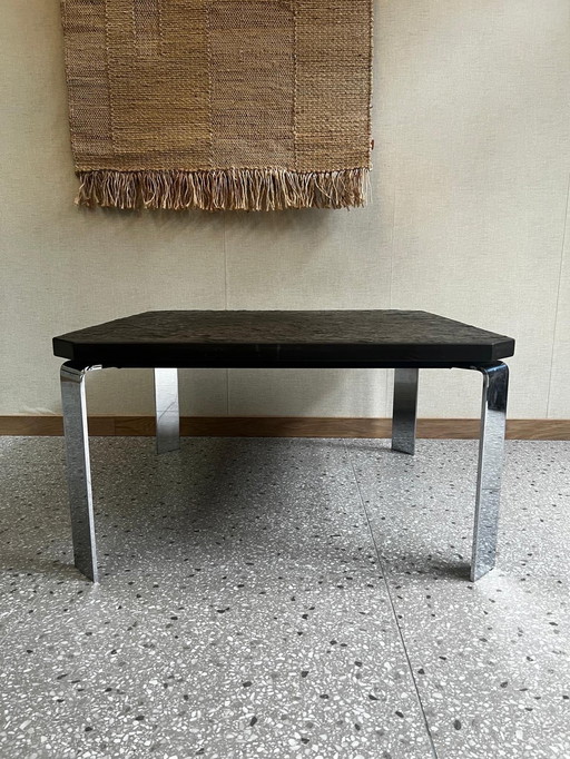 Salontafel Draenert Anthraciet Leisteen Jaren 70