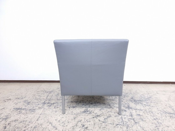 Image 1 of Walter Knoll fauteuil Jason 391 leren fauteuil design fauteuil grijs Luxe leren stoel