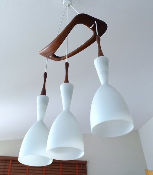 Vintage architectonische Deense hanglamp