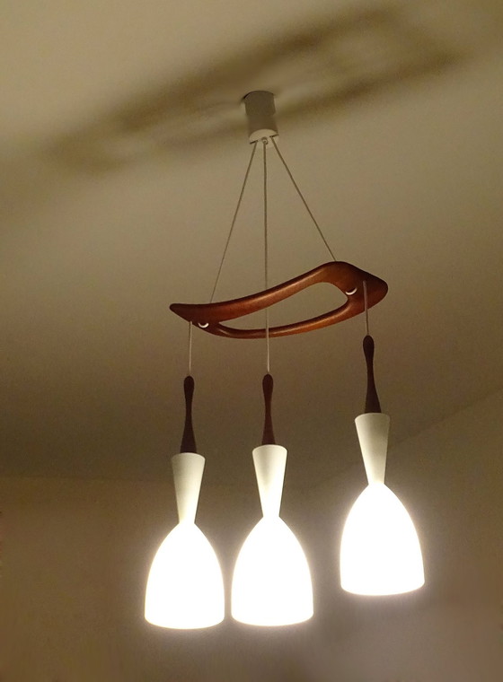 Image 1 of Vintage architectonische Deense hanglamp