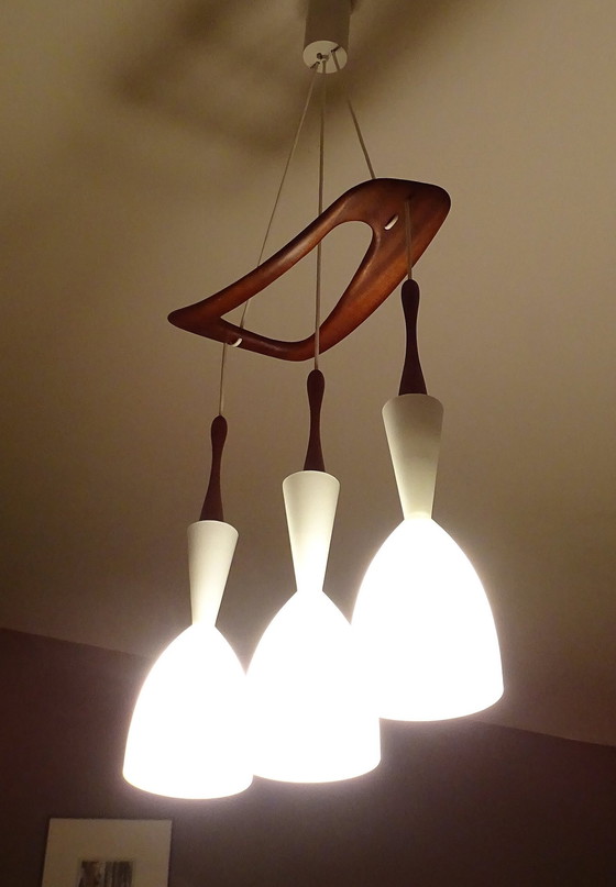 Image 1 of Vintage architectonische Deense hanglamp