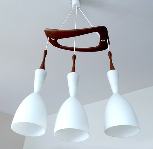 Vintage architectonische Deense hanglamp