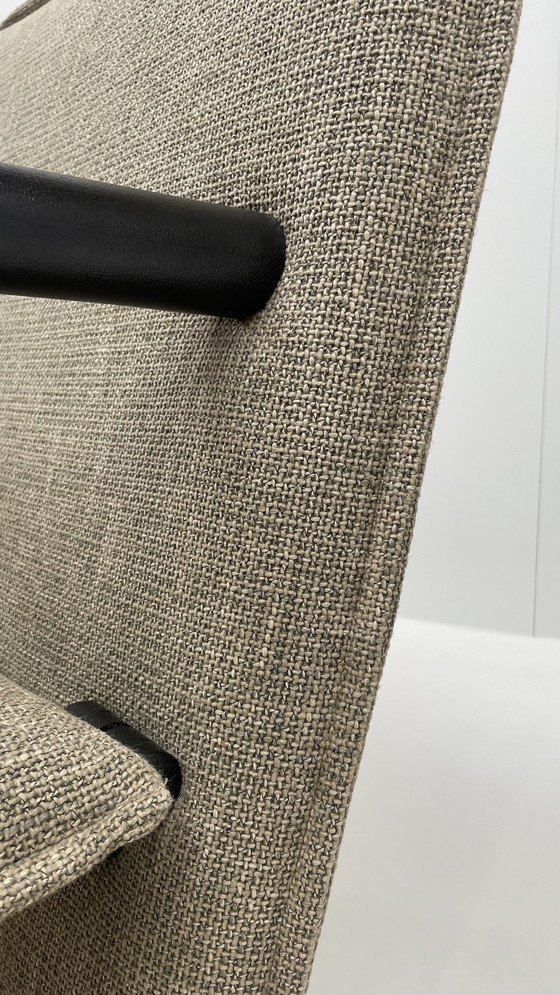 Image 1 of 2 x Arflex T-Line fauteuils taupe stof design Burkhard Vogtherr