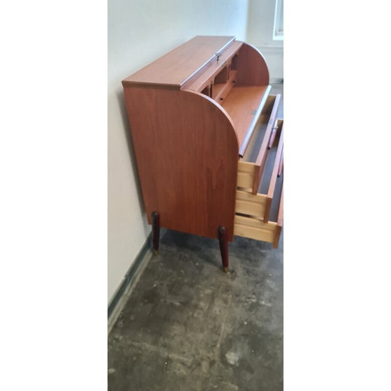 Image 1 of Vintage Zweedse teakhouten secretaire door Egon Ostergaard voor Msi, Zweden