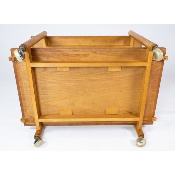 Image 1 of Vintage bartafel met eiken verlengstuk van Hundevad Furniture, Denemarken 1960