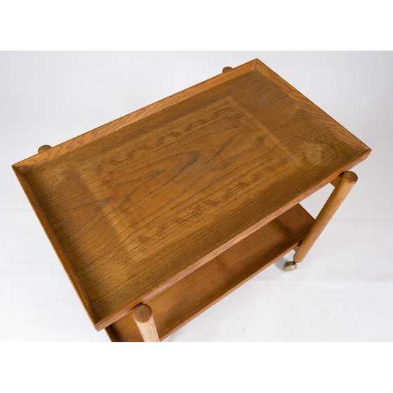 Image 1 of Vintage bartafel met eiken verlengstuk van Hundevad Furniture, Denemarken 1960