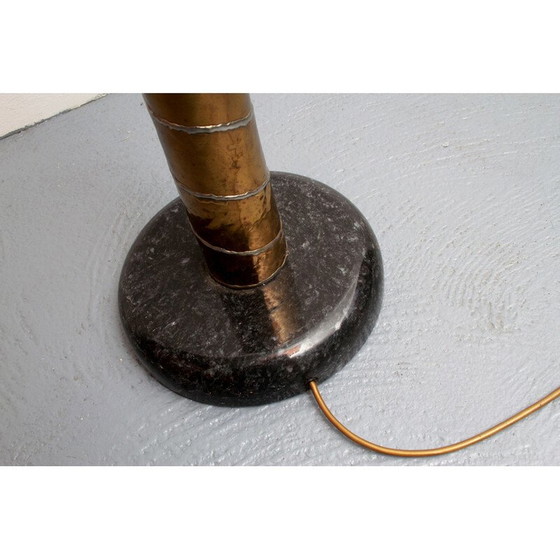Image 1 of Vintage vloerlamp in messing van Henri Fernandez voor Honore, Frankrijk 1970