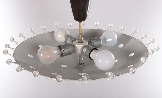 Image 1 of Emil Stejnar plafondlamp voor Rupert Nikoll Oostenrijk jaren 50