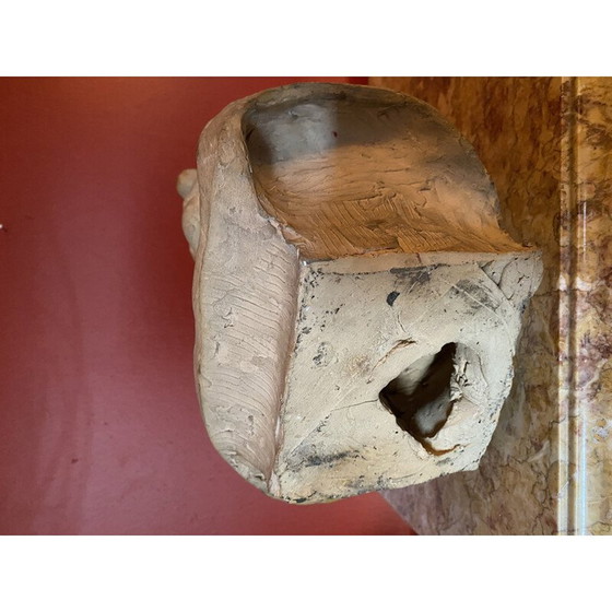 Image 1 of Vintage hoofdbuste van een imp door Françoise Bourdon, 1940