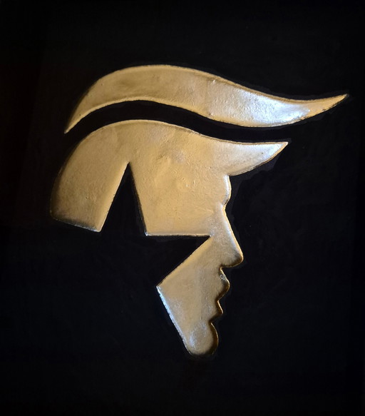 Donald Trump Logo 23Ct Goud Verguld In Lijst